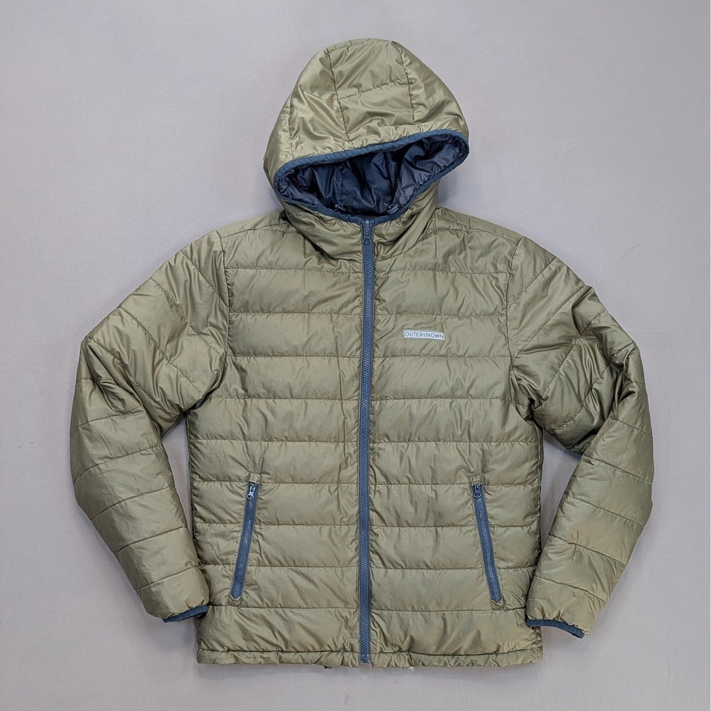 Outerknown Reversible Down Hooded Jacket Mens Med… - image 1